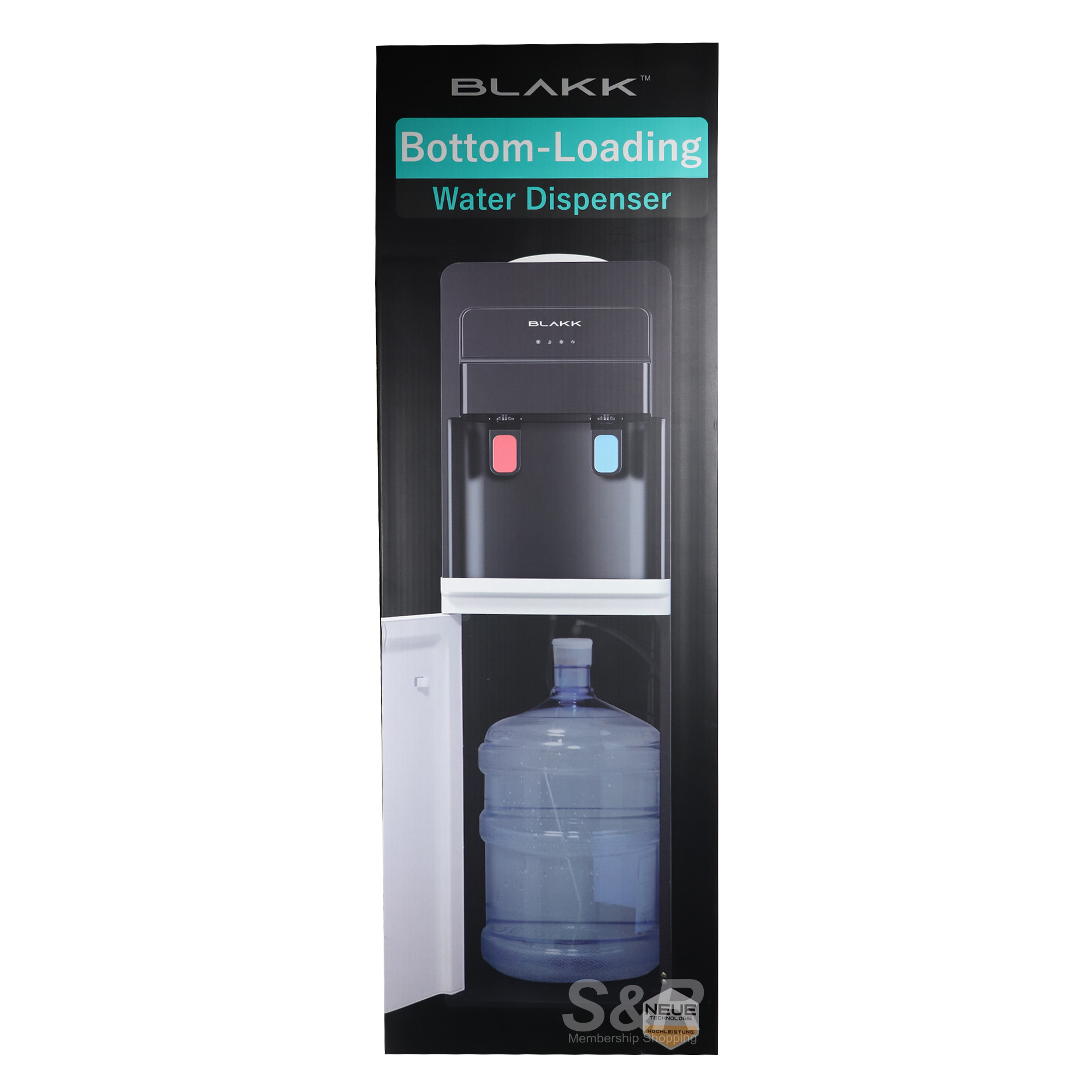 Blakk Bottom-Loading Hot and Cold Water Dispenser KQWDBLK Blakk Bottom-Loading Hot and Cold Water Dispenser KQWDBLK